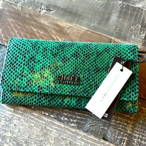 Aimee Kestenberg Emerald Snake slim Wallet